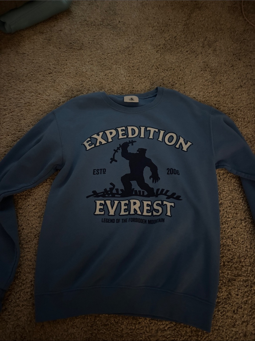 Everest Expedition Graphic Crewneck Sweater from Disney World Parks- Blue
